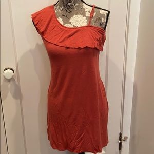 Pink Rose One shoulder dress